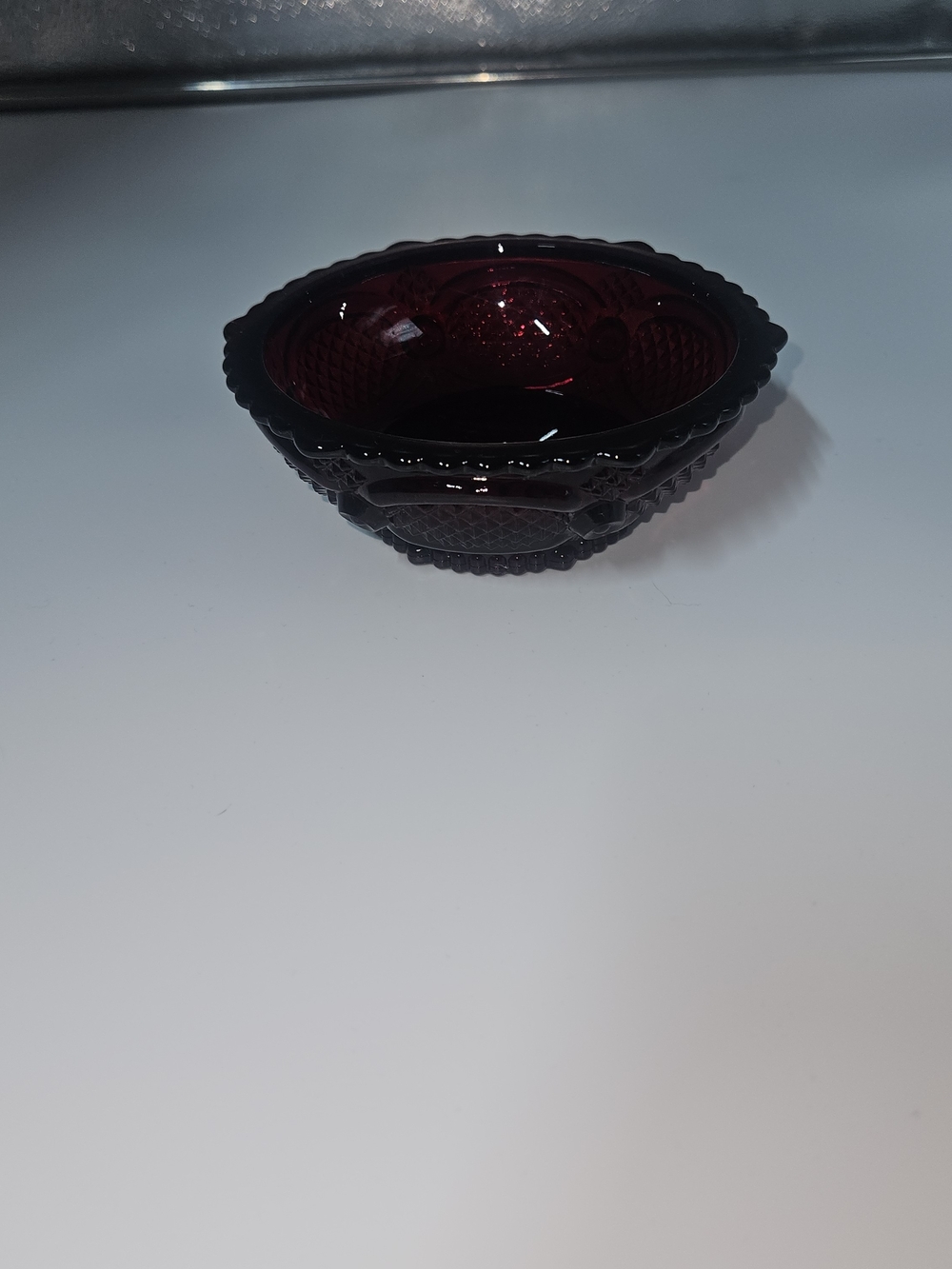 Avon Decorative Deep Ruby Glass Bowl - Home Accents